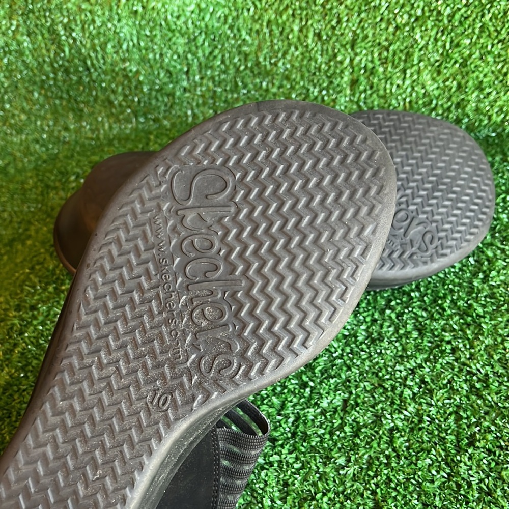 Skechers Cali Memory Foam Open Toe Elastic Strap … - image 5